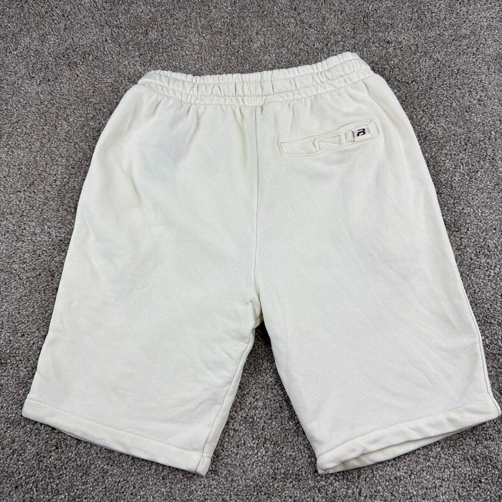Pull & Bear Sweat Shorts Men's XS Cream Drawstring Lounge Casual Cotton Athletic